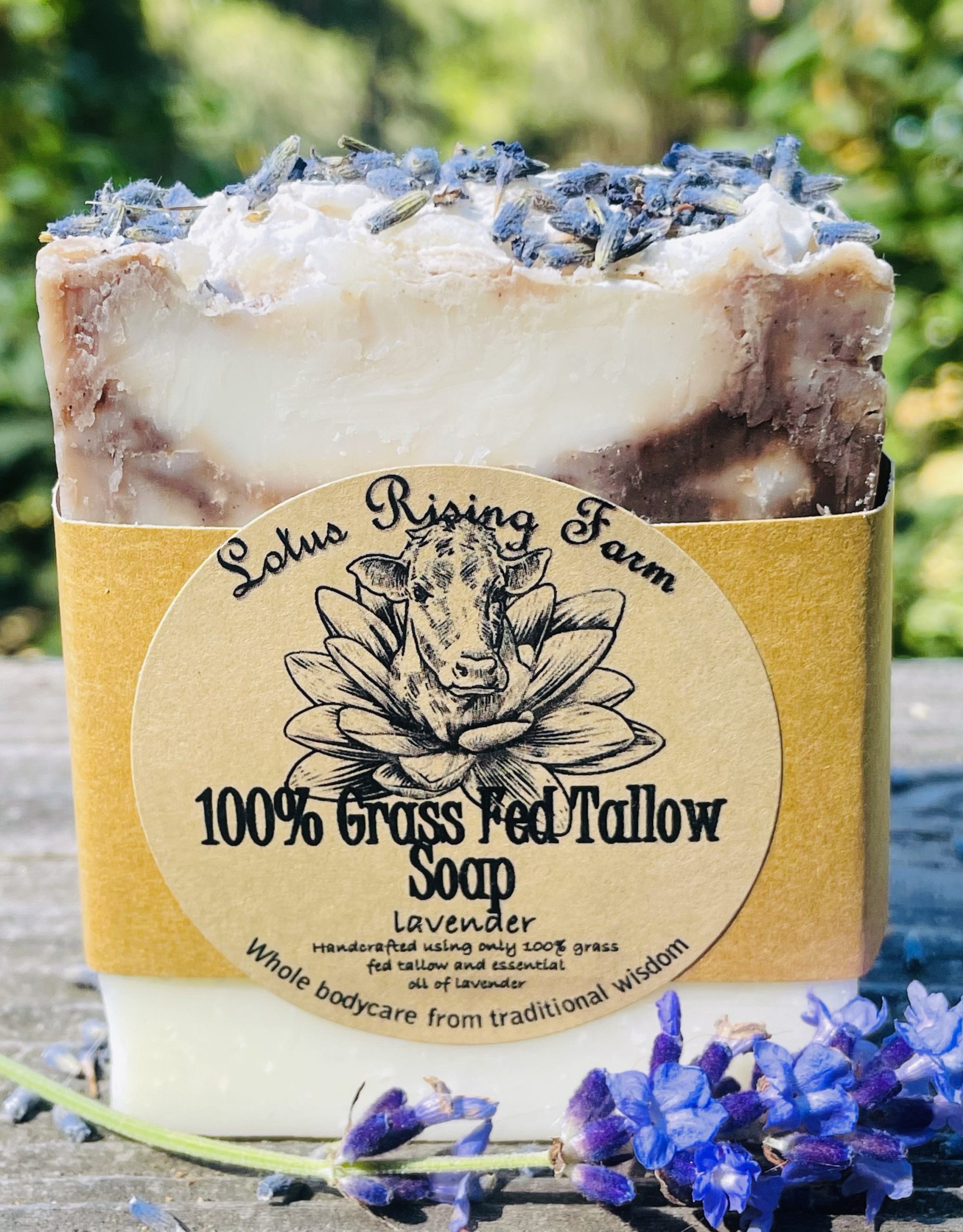 100% Grass Fed Tallow Lavender Soap