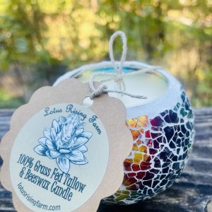 Mosaic Tallow Beeswax Candles